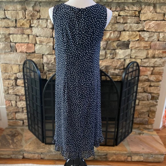 Appleseeds Dresses Appleseeds Navy Dress With White Polka Dots